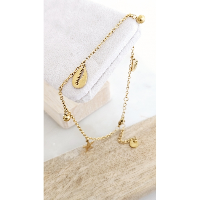 PULSEIRA DE PÉ CONCHAS