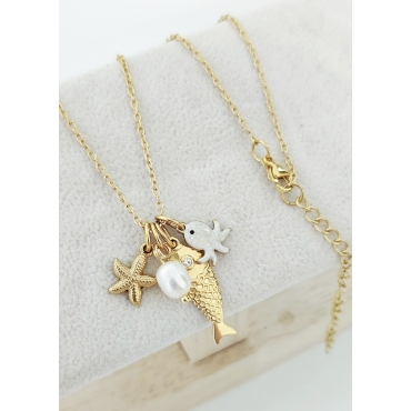 COLAR OCEANO DOURADO