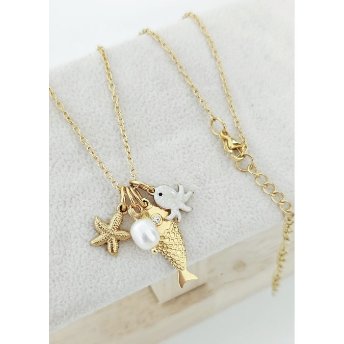 COLAR OCEANO DOURADO