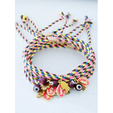PULSEIRA AMULETO COLORIDA
