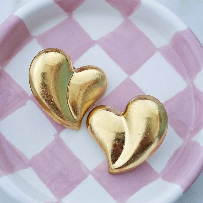 BRINCOS CORAÇÃO VOLUME