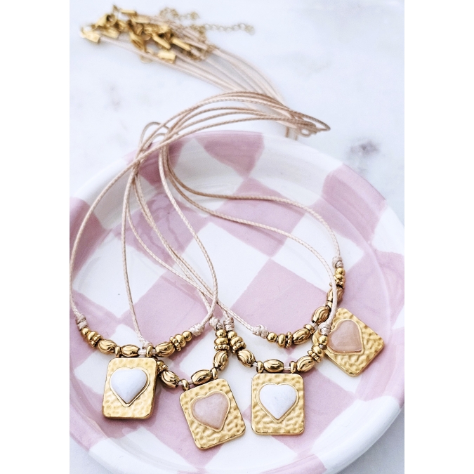 FIO CORAÇÃO PEDRA NATURAL