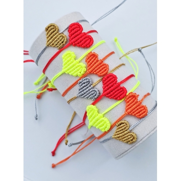 PULSEIRAS CORAÇÃO MACRAMÉ
