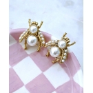 BRINCOS ABELHA COM PÉROLA