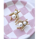 BRINCOS ABELHA COM PÉROLA