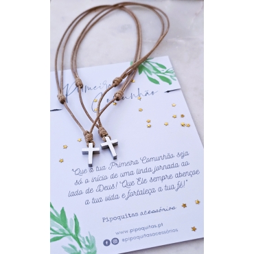 COLAR CRUZ PRIMEIRA COMUNHÃO
