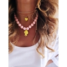 COLAR VERMELHO COM PEIXE CERÂMICO
