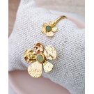 PULSEIRA AJUSTÁVEL FLOR DOURADA VERDE