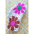 GANCHO DE CABELO CROCHET FRUTAS E FLORES