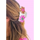 GANCHO DE CABELO CROCHET FRUTAS E FLORES