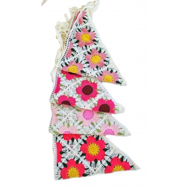BANDANA CROCHET FLORAL