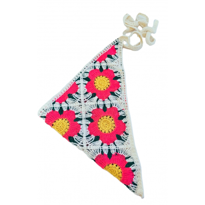 BANDANA CROCHET FLORAL
