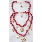 COLAR CORAL VERMELHO
