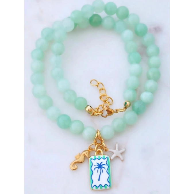 COLAR VERDE COM AZULEJO PALMEIRA