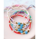 PULSEIRA AJUSTÁVEL COM OLHO GREGO