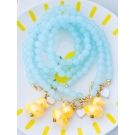 COLAR AZUL COM PENDENTE PATO