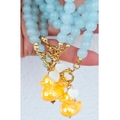 COLAR AZUL COM PENDENTE PATO