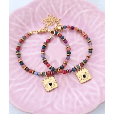 PULSEIRA OLHAR DE PROTEÇÃO – PEDRA NATURAL