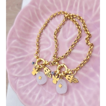 PULSEIRA QUARTZO ROSA PROTEÇÃO
