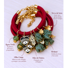 PULSEIRA BORGONHA AMULETOS DA SORTE